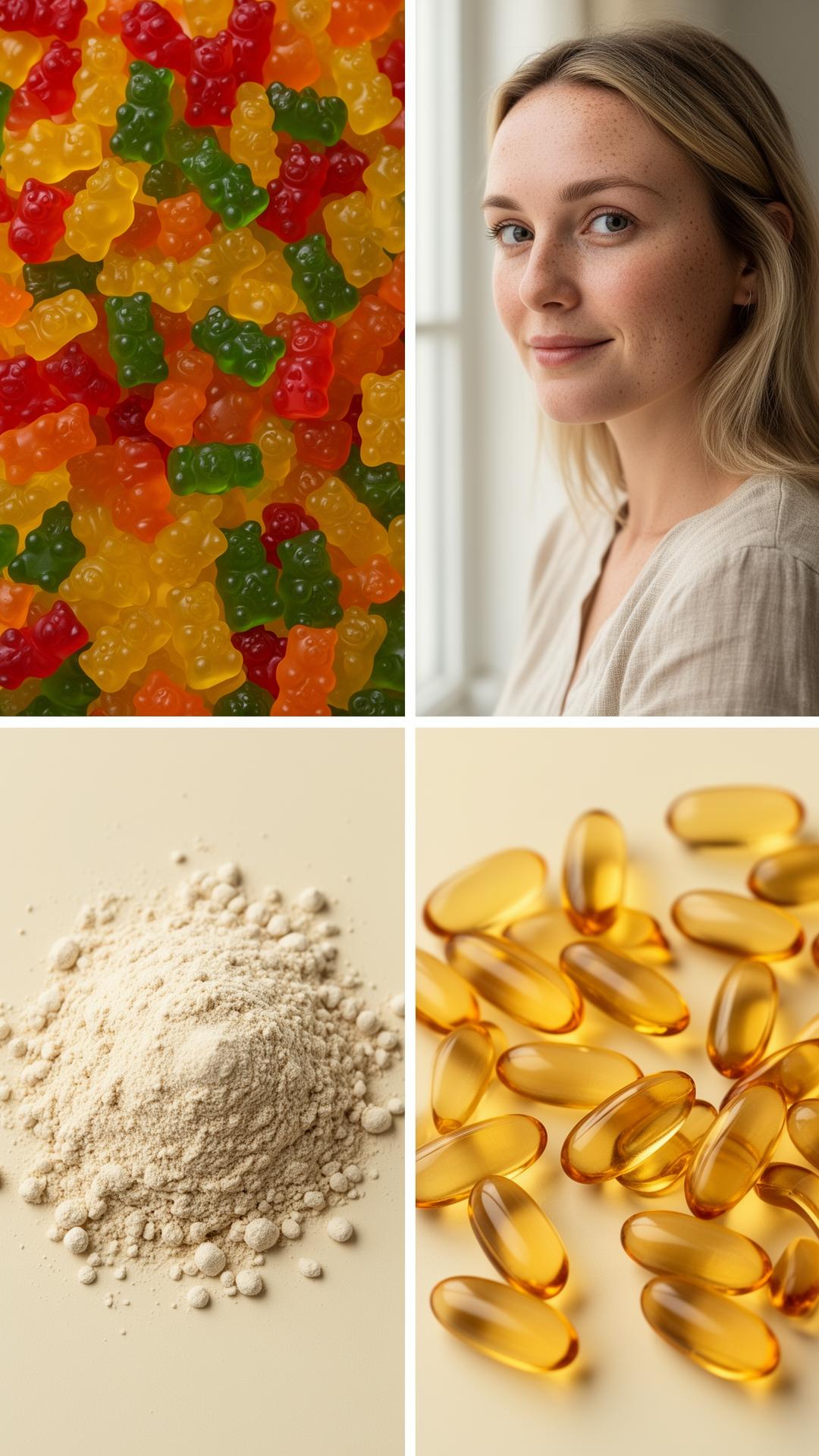 Healthy glowing skin — collagen and gelatine applications